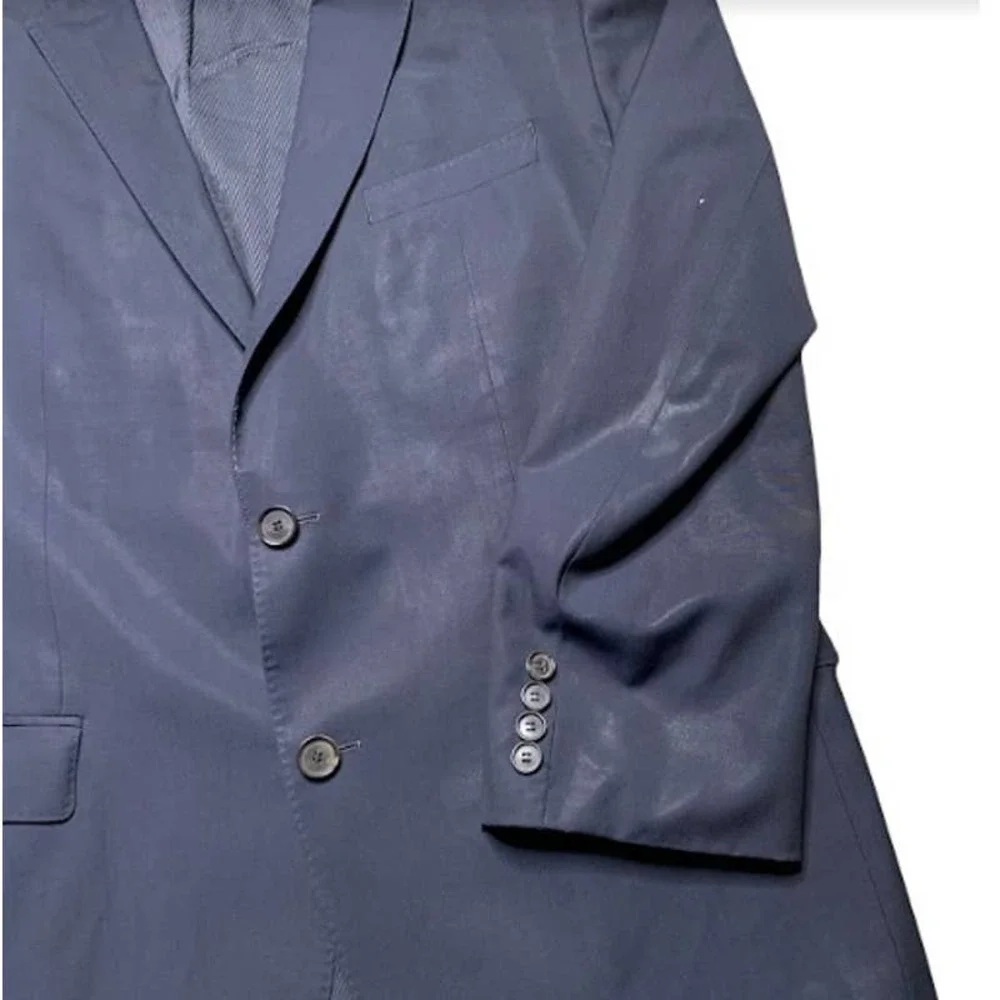 Hugo Boss The James 3 Blue Mens Two Button Blazer Lined Size 44R Wool